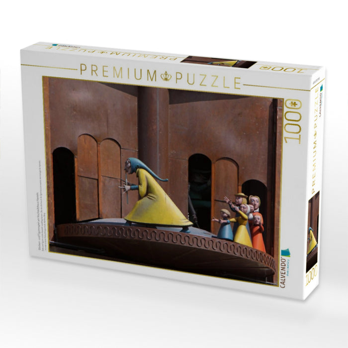 Glocken- und Figurenspiel am Hochzeitshaus Hameln - CALVENDO Foto-Puzzle'