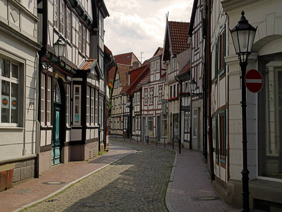 Gasse in der Hamelner Altstadt - CALVENDO Foto-Puzzle'