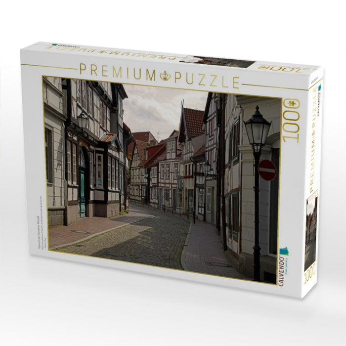 Gasse in der Hamelner Altstadt - CALVENDO Foto-Puzzle'
