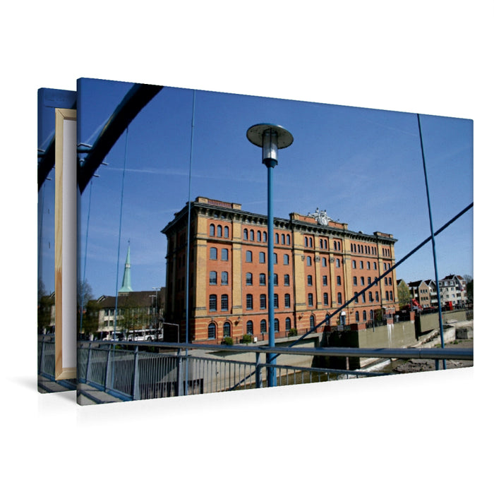 Premium Textil-Leinwand Pfortmühle in Hameln