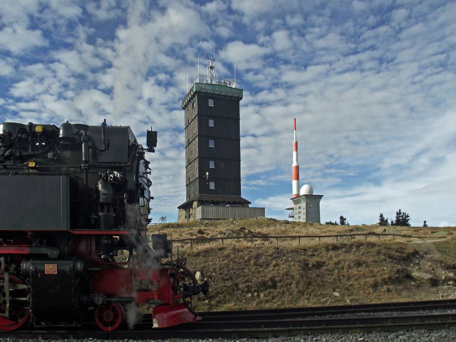 À la vapeur sur le Brocken dans le Harz - Puzzle photo CALVENDO 