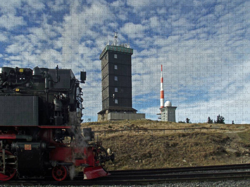 À la vapeur sur le Brocken dans le Harz - Puzzle photo CALVENDO 