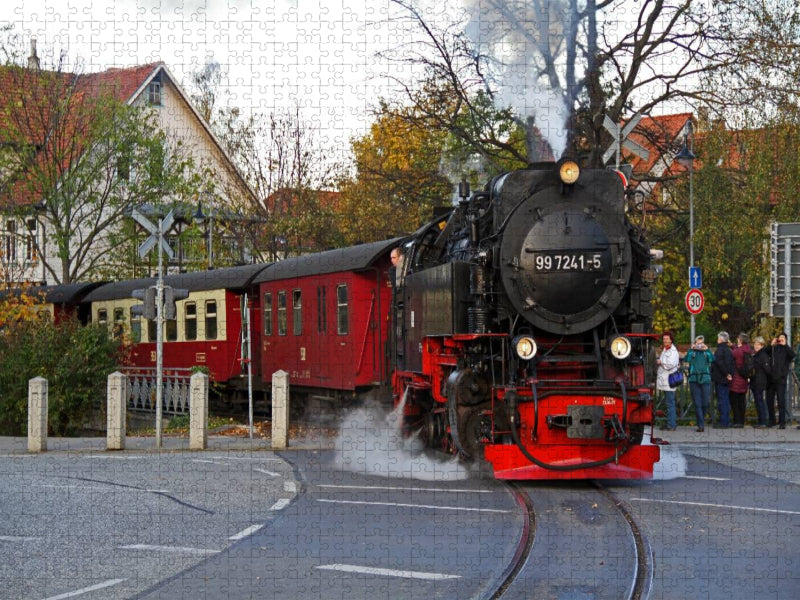 Mit der Schmalspurbahn auf den Harzer Brocken - CALVENDO Foto-Puzzle'