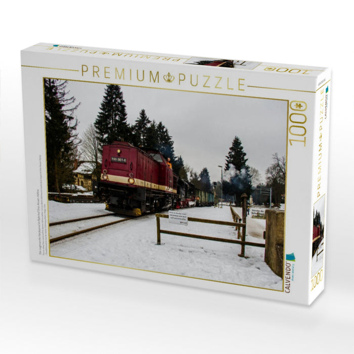 Das sogenannte Harzkamel im Bahnhof Drei-Annen-Hohne - CALVENDO Foto-Puzzle'