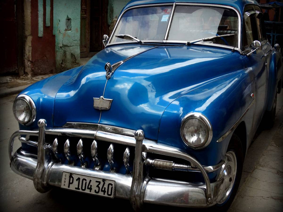 Ein Motiv aus dem Kalender " HAVANA BLUE - BLAUE OLDTIMER AUF KUBA" - CALVENDO Foto-Puzzle'