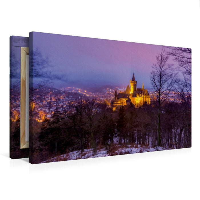 Premium Textil-Leinwand Schloss in Wernigerode