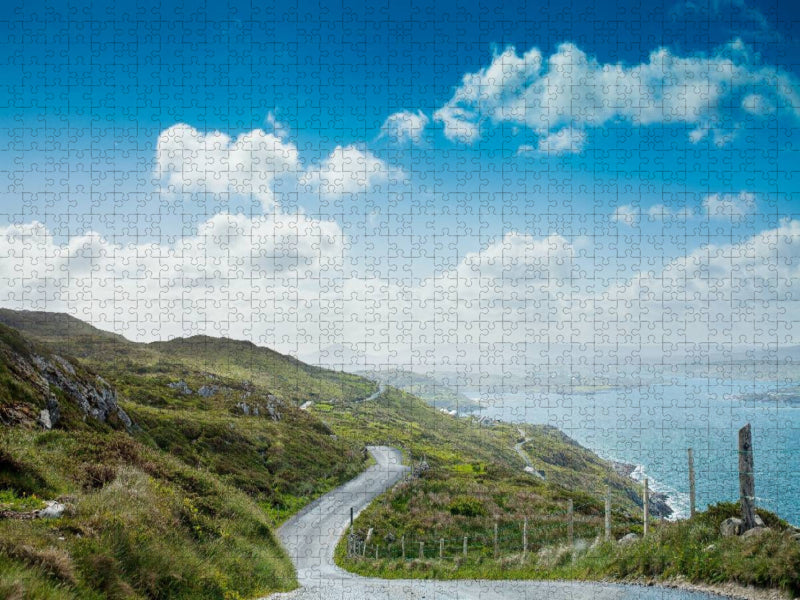 Sky Road in Clifden, Irland - CALVENDO Foto-Puzzle'