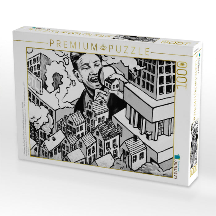 Ein Motiv aus dem Kalender Schwarz Weiße Graffiti Impressionen aus Bielefeld - CALVENDO Foto-Puzzle'