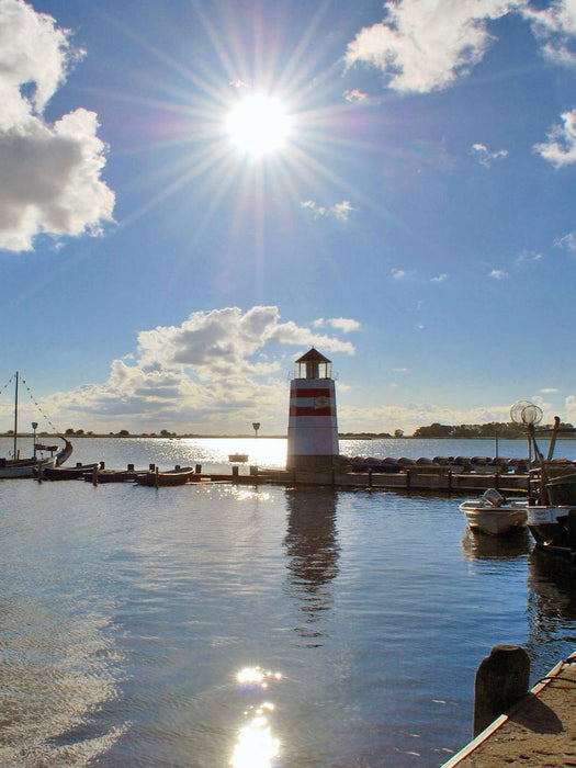 Sonne im Hafen von Waase - CALVENDO Foto-Puzzle'
