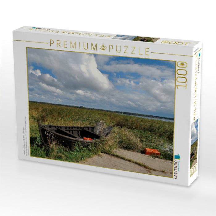 Sonne und Wolken am Bodden auf Rügen - CALVENDO Foto-Puzzle'