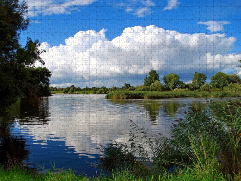 Stimmung an der Süderelbe - CALVENDO Foto-Puzzle'