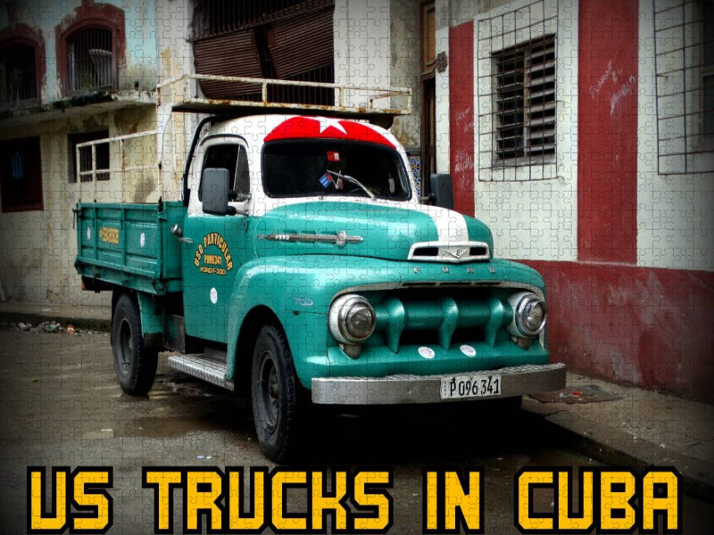 Ein Motiv aus dem Kalender "US TRUCKS IN CUBA" - CALVENDO Foto-Puzzle'