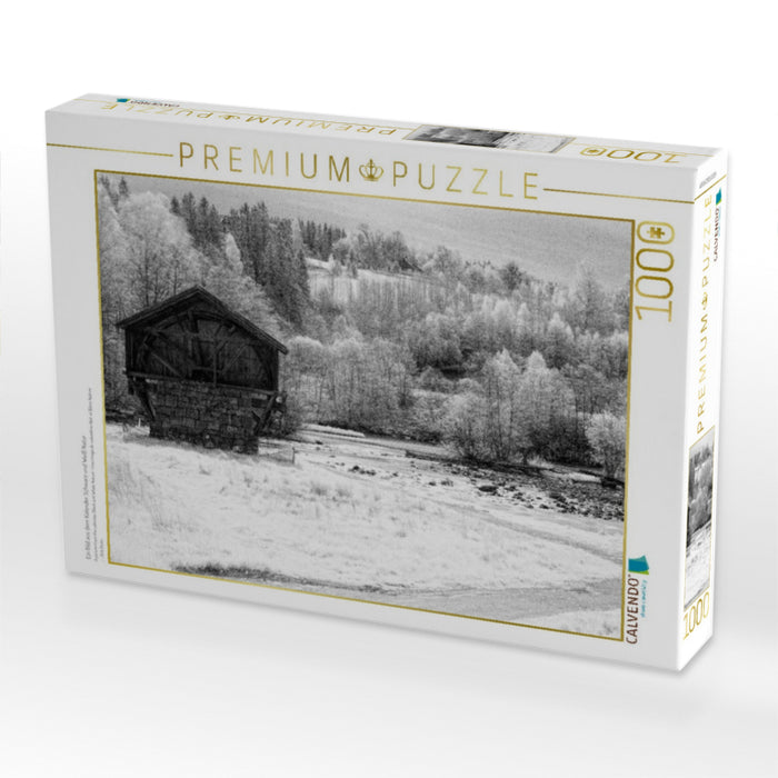 Ein Bild aus dem Kalender Schwarz und Weiß Natur - CALVENDO Foto-Puzzle'