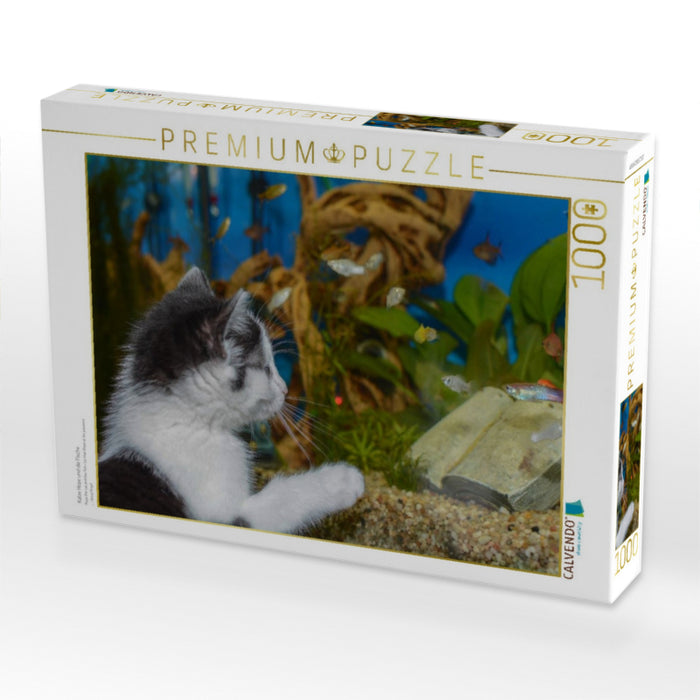 Katze Hope und die Fische - CALVENDO Foto-Puzzle'