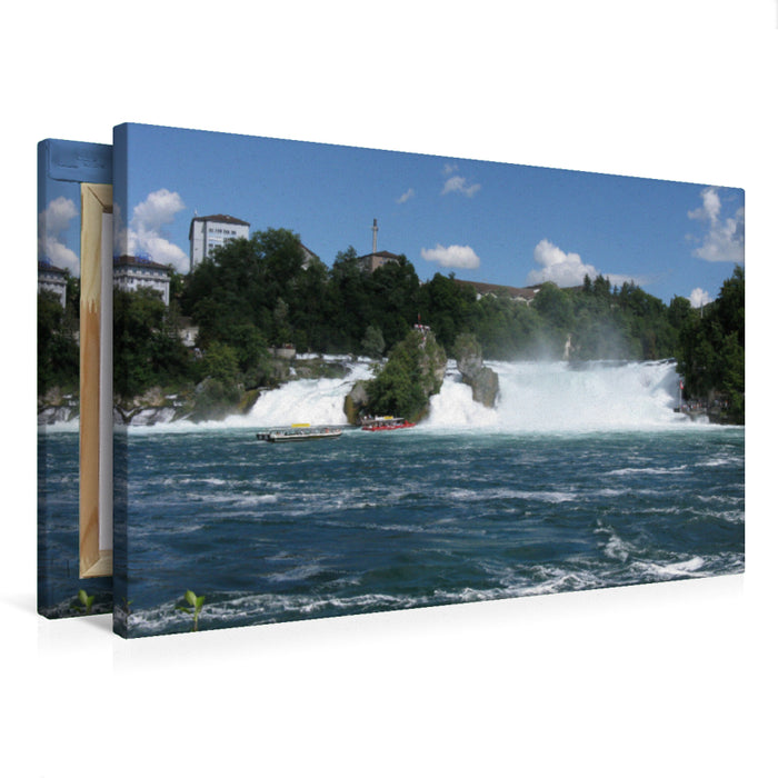 Premium Textil-Leinwand Der Rheinfall