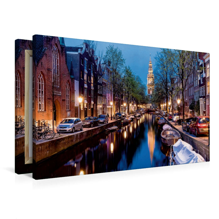 Premium Textil-Leinwand Amsterdam - Zuiderkerk am Groenburgwal