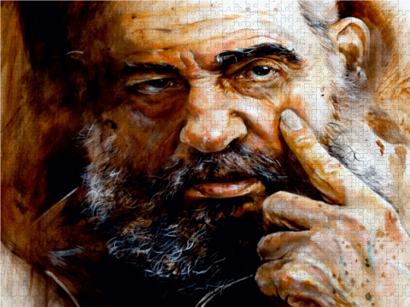 Kubas Revolutionsführer Fidel Castro 1000 Teile Puzzle quer - CALVENDO Foto-Puzzle'