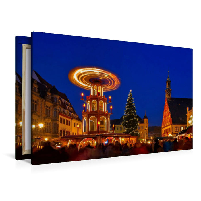 Premium Textil-Leinwand Weihnachtsmarkt Zwickau