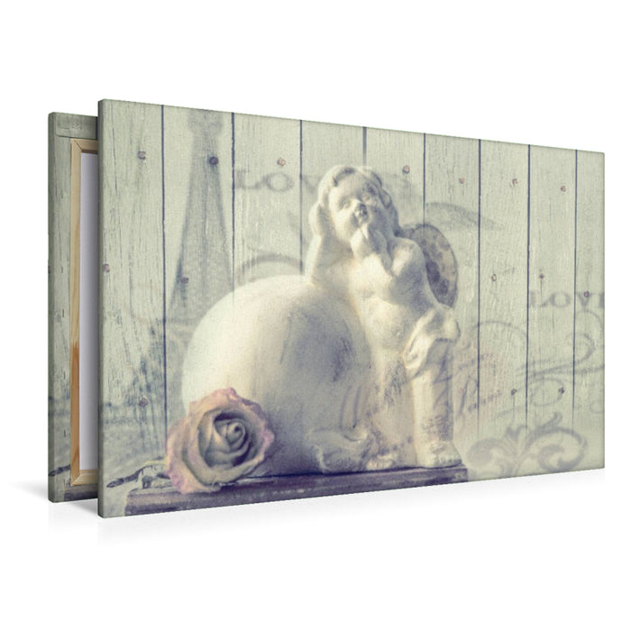 Premium Textil-Leinwand Engel