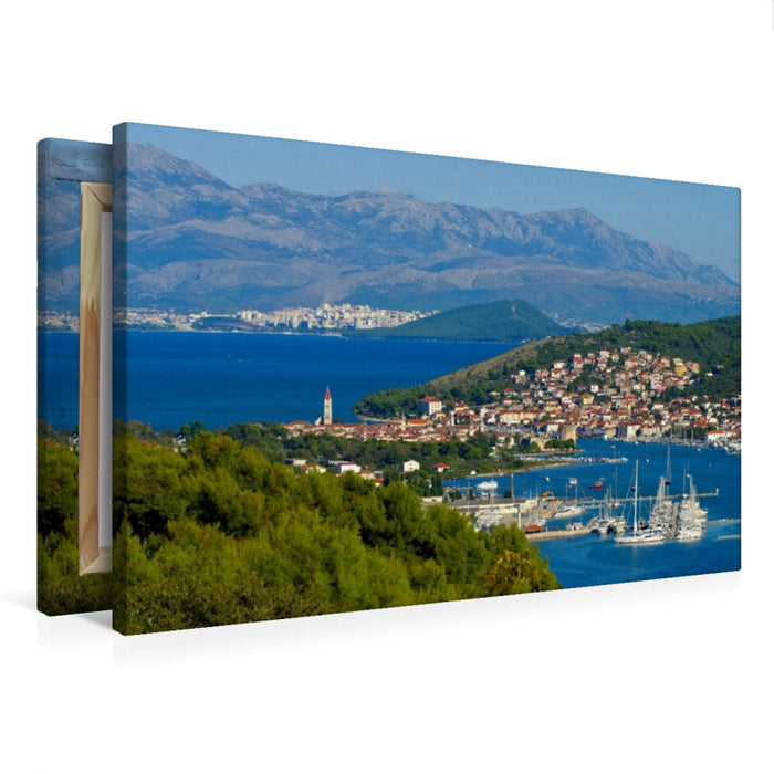 Premium Textil-Leinwand Trogir und Split