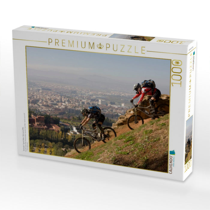 Granada/ Spain Rider: Fahrtwind Mtb - CALVENDO Foto-Puzzle'