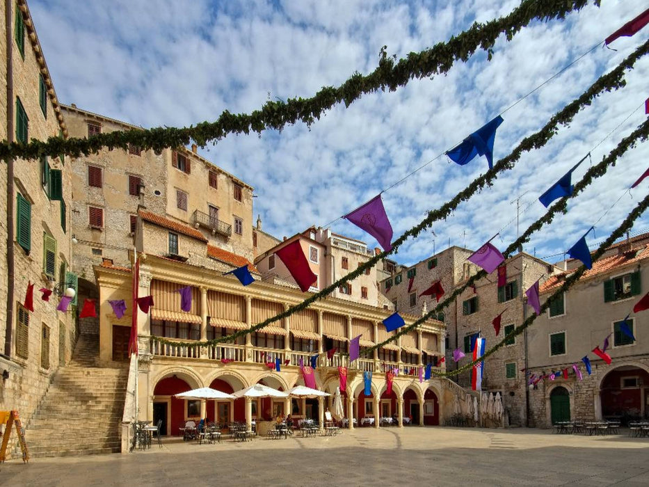 Rathaus in Šibenik - CALVENDO Foto-Puzzle'