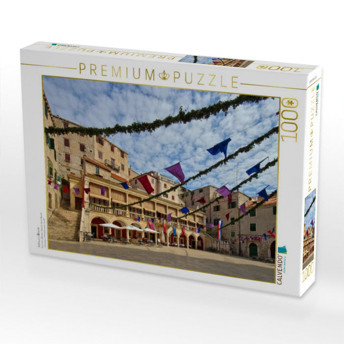 Rathaus in Šibenik - CALVENDO Foto-Puzzle'