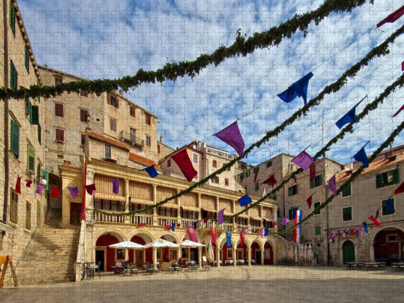 Rathaus in Šibenik - CALVENDO Foto-Puzzle'