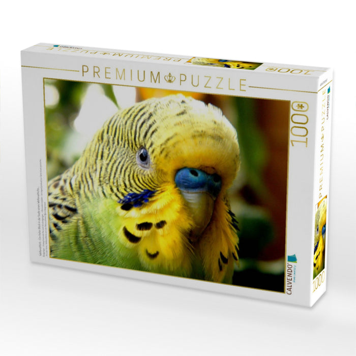 Wellensittich - Ein tiefer Blick in die Seele eines Wellensittichs... - CALVENDO Foto-Puzzle'