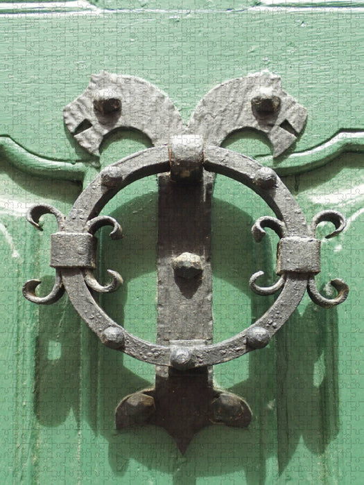 Türklopfer in Weinheim / Bergstraße - CALVENDO Foto-Puzzle'