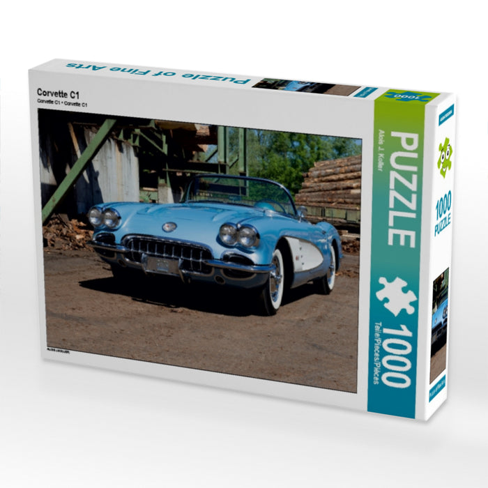 Corvette C1 1000 Teile Puzzle quer - CALVENDO Foto-Puzzle'