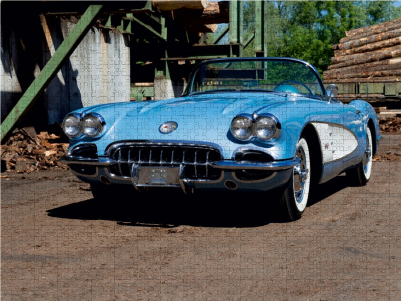Corvette C1 1000 Teile Puzzle quer - CALVENDO Foto-Puzzle'