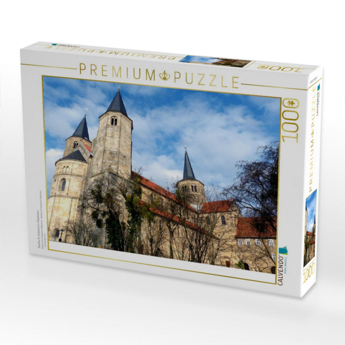Basilika St. Godehard in Hildesheim. - CALVENDO Foto-Puzzle'