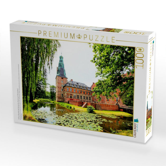 Schloss Raesfeld, die Hofseite der Oberburg im Münsterland - CALVENDO Foto-Puzzle'