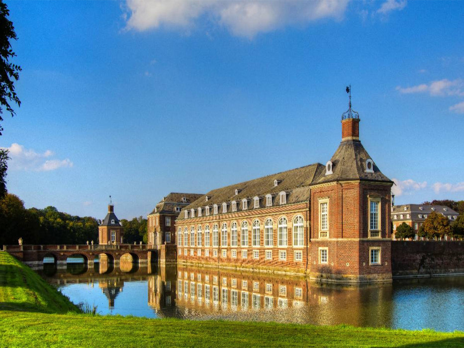 Schloss Nordkirchen, das Reithaus, im Hintergrund der Dienstflügel - CALVENDO Foto-Puzzle'
