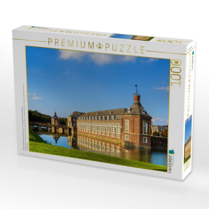 Schloss Nordkirchen, das Reithaus, im Hintergrund der Dienstflügel - CALVENDO Foto-Puzzle'