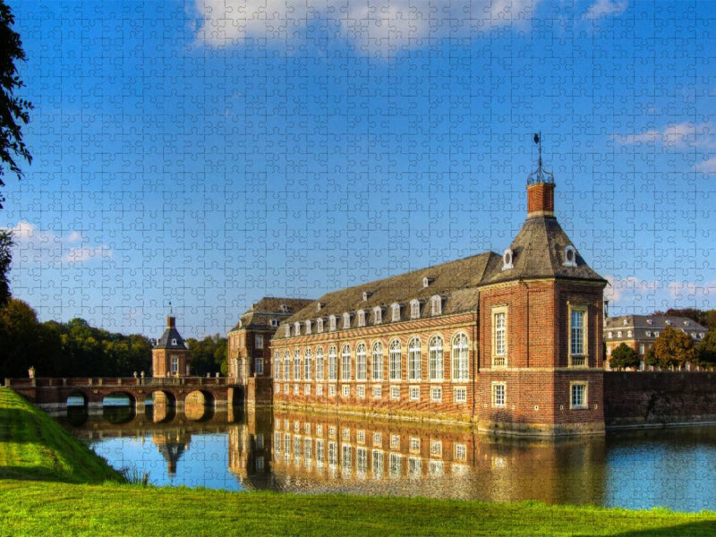 Schloss Nordkirchen, das Reithaus, im Hintergrund der Dienstflügel - CALVENDO Foto-Puzzle'