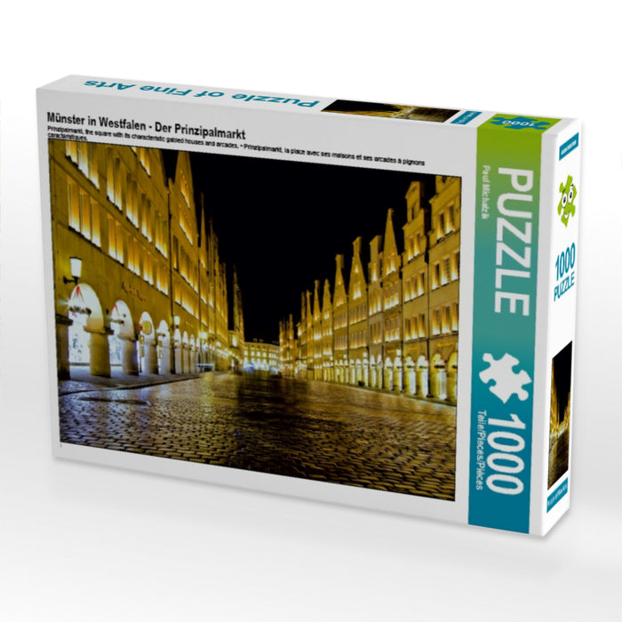 Münster in Westfalen - Der Prinzipalmarkt 1000 Teile Puzzle quer - CALVENDO Foto-Puzzle'