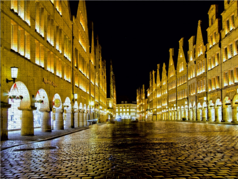 Münster in Westfalen - Der Prinzipalmarkt 1000 Teile Puzzle quer - CALVENDO Foto-Puzzle'
