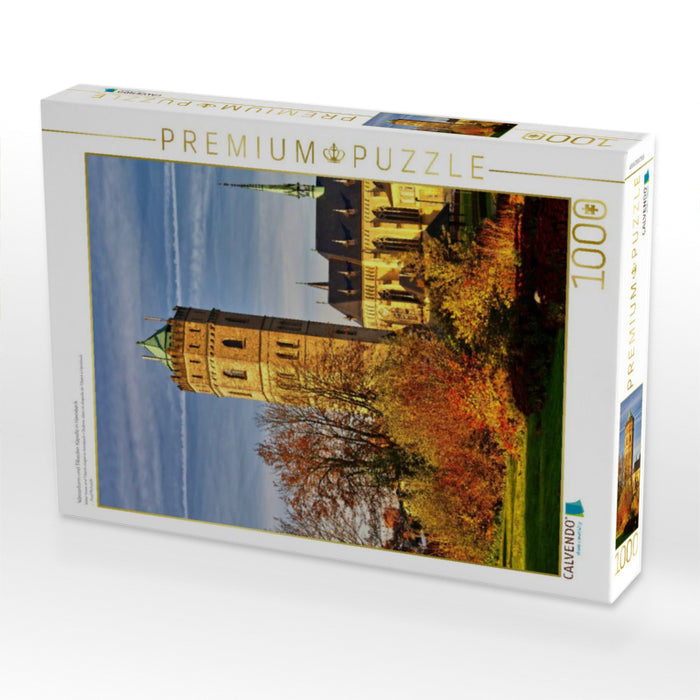 Wasserturm und Tilbecker Kapelle in Havixbeck - CALVENDO Foto-Puzzle'
