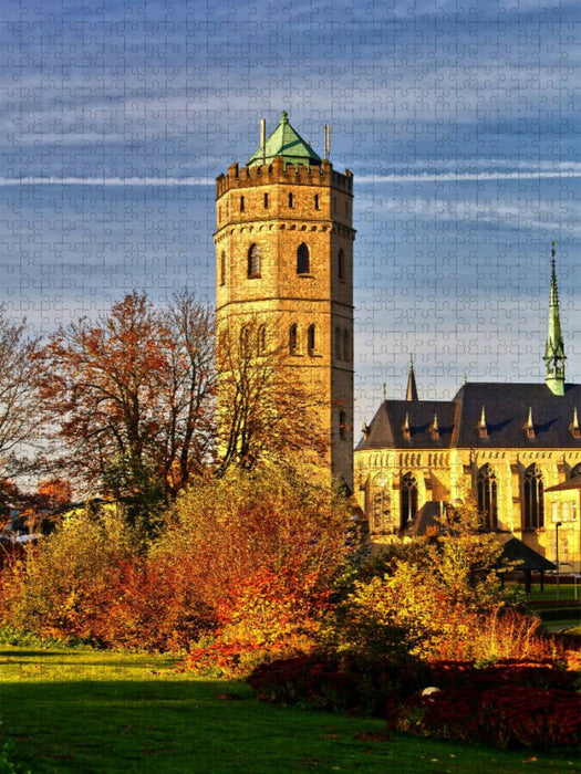 Wasserturm und Tilbecker Kapelle in Havixbeck - CALVENDO Foto-Puzzle'