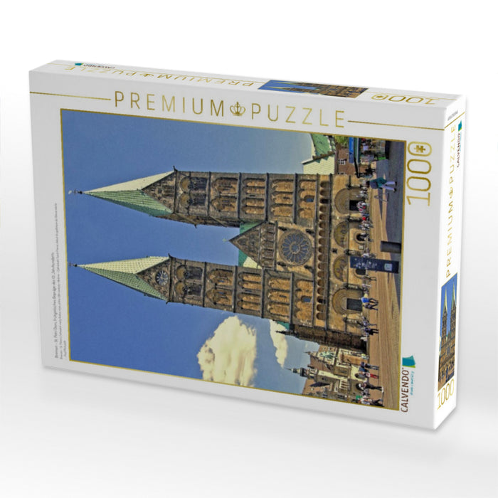 Bremen - St. Petri Dom, frühgotisches Gepräge des 13. Jahrhunderts - CALVENDO Foto-Puzzle'