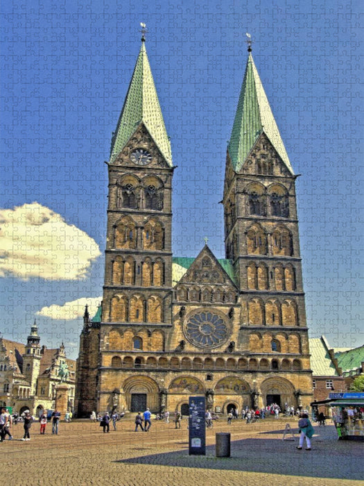 Bremen - St. Petri Dom, frühgotisches Gepräge des 13. Jahrhunderts - CALVENDO Foto-Puzzle'