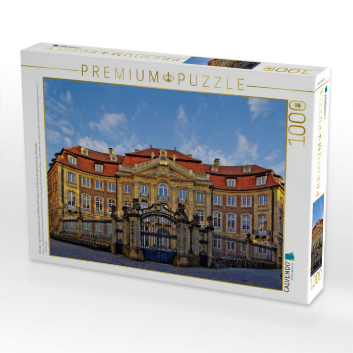 Münster - Der Erbdrostenhof wurde 1753 bis 1757 erbaut. Er ist Teil der Barockinsel an der Salzstraße - CALVENDO Foto-Puzzle'