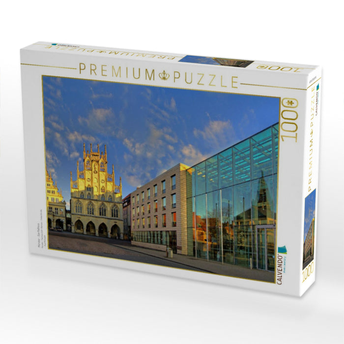 Münster - Das Rathaus - CALVENDO Foto-Puzzle'