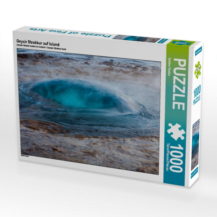 Geysir Strokkur auf Island 1000 Teile Puzzle quer - CALVENDO Foto-Puzzle'