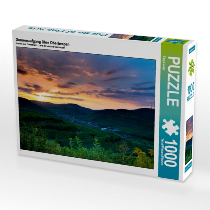 Sonnenaufgang über Oberbergen 1000 Teile Puzzle quer - CALVENDO Foto-Puzzle'