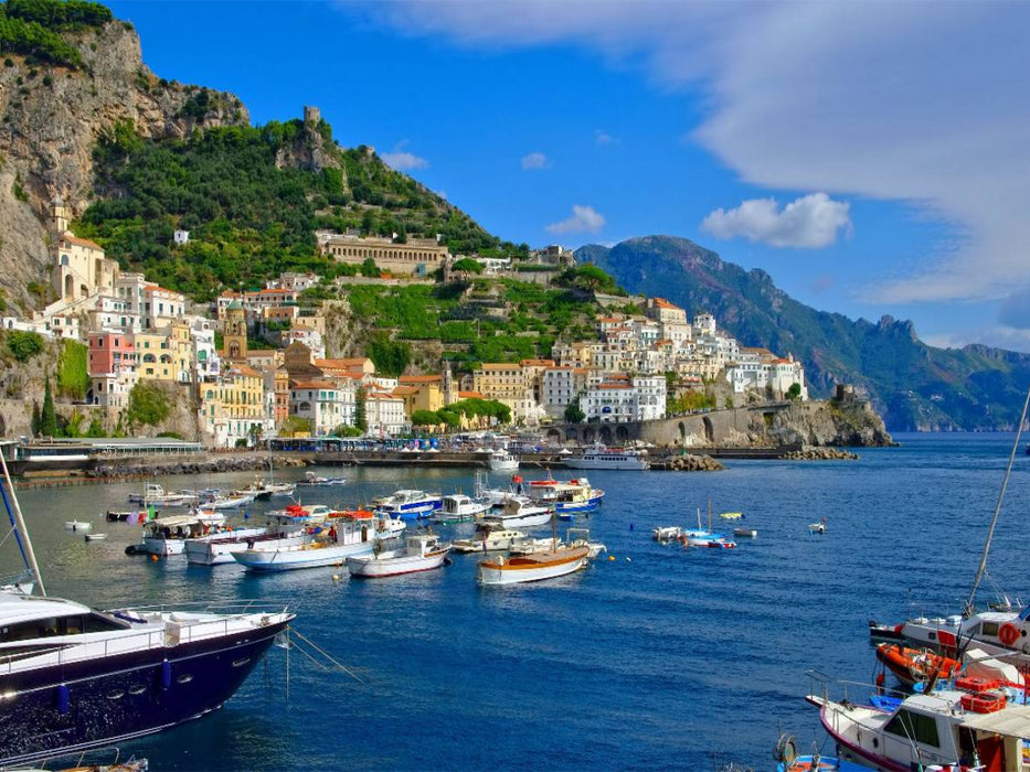 Die Stadt Amalfi - CALVENDO Foto-Puzzle'