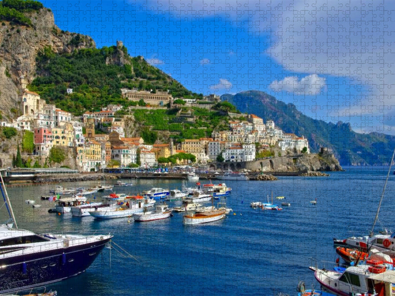 Die Stadt Amalfi - CALVENDO Foto-Puzzle'