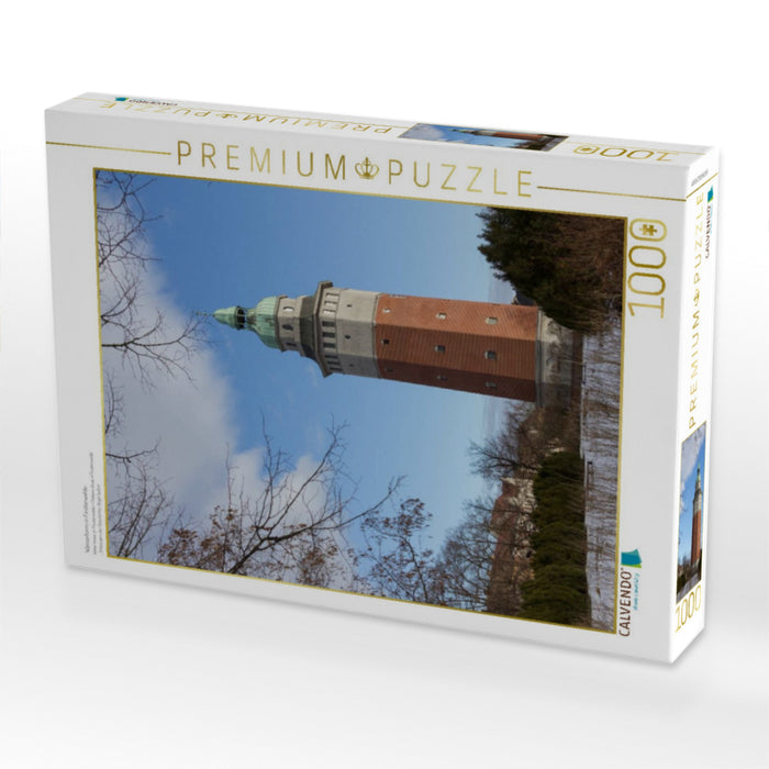 Wasserturm in Finsterwalde - CALVENDO Foto-Puzzle'
